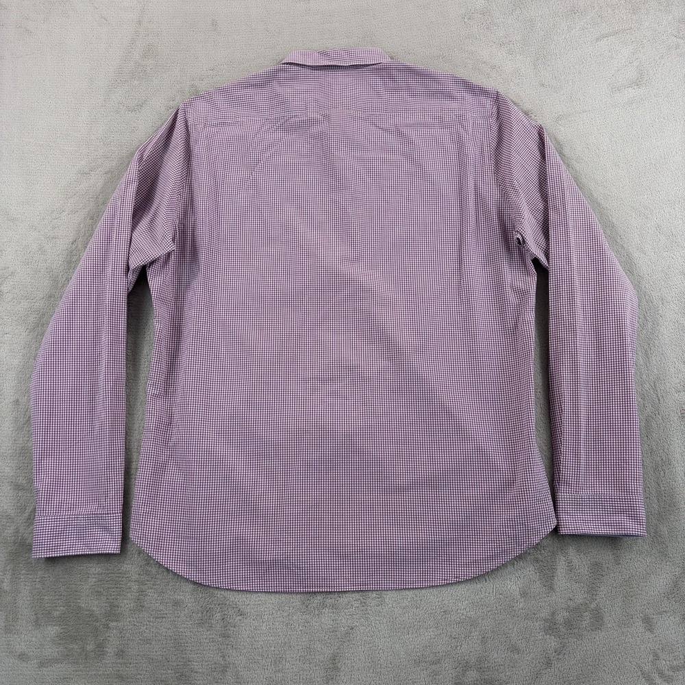 BURBERRY Brit Chest Logo Flip Cuffs Shirt in Wine Nova Check Men XL Designer - Picture 7 of 13